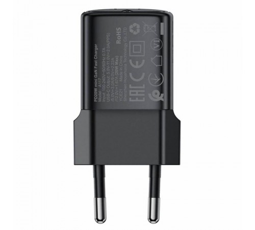 МЗП Acefast A117 mini PD20W GaN (1USB-C) Black