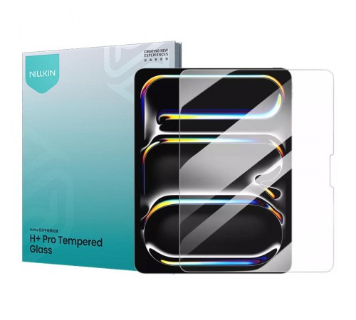 Захисне скло Nillkin (H+ PRO) для Apple iPad Pro 13" (2024-25) / Air 13" (2024-26) (+ аплікатор) Прозорий