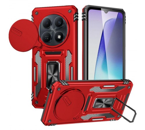 Ударостійкий чохол Camshield Army Ring для Xiaomi Redmi Note 15 (EU) / Poco M8 5G Червоний / Red
