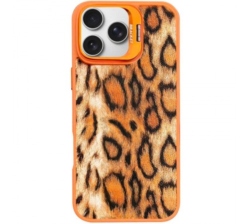 Чохол TPU+PC Wild Leopard with MagSafe для Apple iPhone 16 Pro Max (6.9") Orange