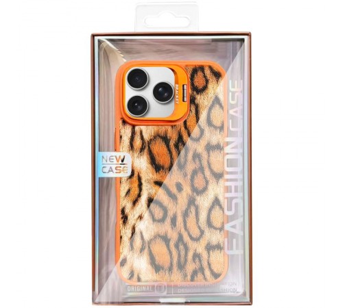 Чохол TPU+PC Wild Leopard with MagSafe для Apple iPhone 16 Pro Max (6.9") Orange