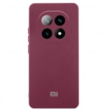 Чохол Silicone Cover Lakshmi Full Camera (AAA) with Logo для Xiaomi Redmi Note 15 4G/5G (EU) Бордовий / Plum