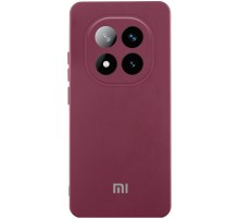 Чохол Silicone Cover Lakshmi Full Camera (AAA) with Logo для Xiaomi Redmi Note 15 Pro 4G Бордовий / Plum