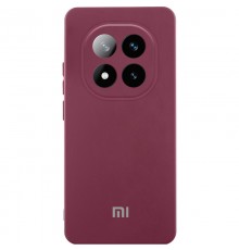 Чохол Silicone Cover Lakshmi Full Camera (AAA) with Logo для Xiaomi Redmi Note 15 Pro 4G Бордовий / Plum