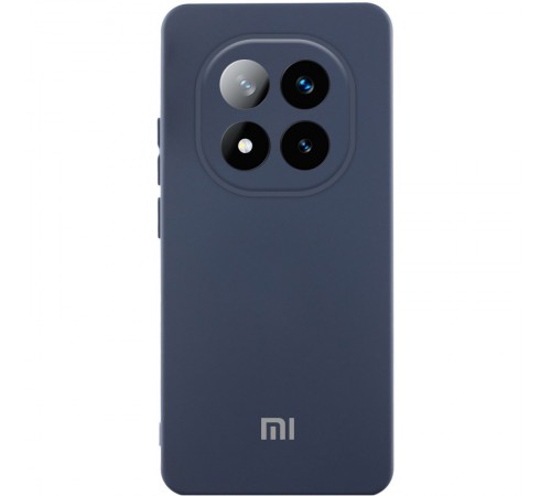 Чохол Silicone Cover Lakshmi Full Camera (AAA) with Logo для Xiaomi Redmi Note 15 Pro 4G Темно-синій / Midnight blue