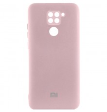 Чохол Silicone Cover Lakshmi Full Camera (AAA) with Logo для Xiaomi Redmi Note 9 / Redmi 10X Рожевий / Pink Sand