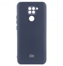 Чохол Silicone Cover Lakshmi Full Camera (AAA) with Logo для Xiaomi Redmi Note 9 / Redmi 10X Темно-синій / Midnight blue