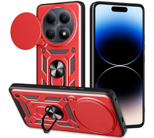 Чохол Ummi Camshield Serge Ring для Xiaomi Redmi Note 15 (EU) / Poco M8 5G Червоний / Red
