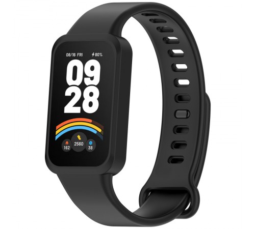 Силіконовий ремінець для Xiaomi Mi Smart Band 9 Active Black