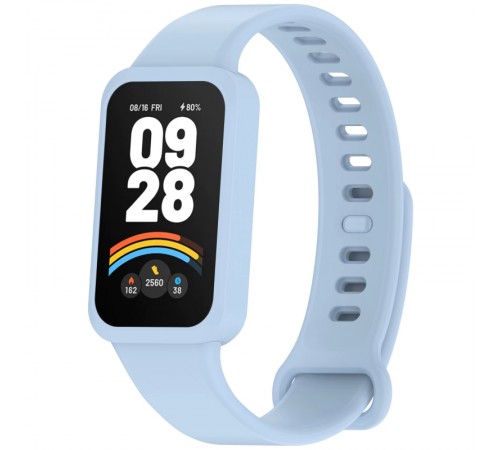 Силіконовий ремінець для Xiaomi Mi Smart Band 9 Active Blue