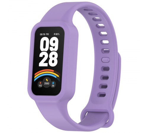 Силіконовий ремінець для Xiaomi Mi Smart Band 9 Active Elegant purple