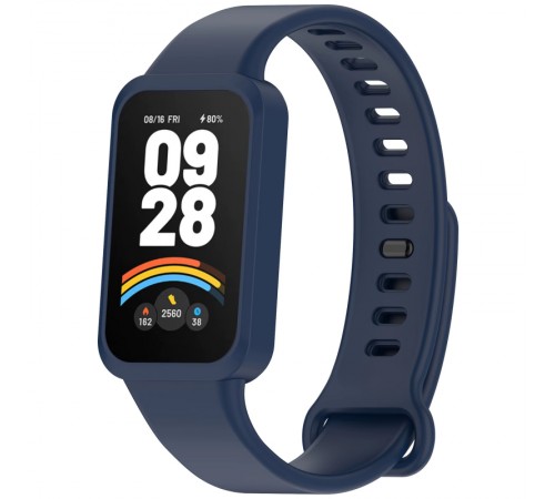 Силіконовий ремінець для Xiaomi Mi Smart Band 9 Active Midnight Blue