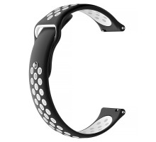 Силіконовий ремінець Active Air для Smart Watch 20mm Black / White