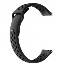 Силіконовий ремінець Active Air для Smart Watch 20mm Carbon Black / Black