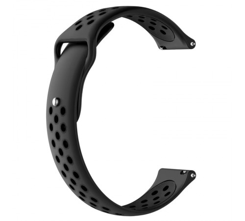 Силіконовий ремінець Active Air для Smart Watch 22mm Carbon Black / Black