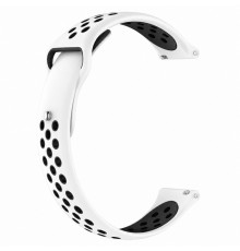 Силіконовий ремінець Active Air для Smart Watch 22mm White / Black