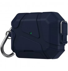 Ударостійкий футляр Titan Armor для навушників Airpods Pro 3 Midnight Blue