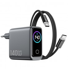 МЗП WIWU CHG200 Voyager PD140W+QC3.0 (1USB-A/3C) + кабель Type-C to Type-C Grey