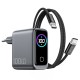 МЗП WIWU CHG300 Voyager PD100W+QC3.0 (1USB-A/2C) + кабель Type-C to Type-C Grey