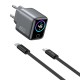МЗП WIWU CHG500 Voyager PD45W (1USB-C) + кабель Type-C to Type-C Grey