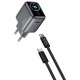 МЗП WIWU CHG500 Voyager PD45W (1USB-C) + кабель Type-C to Type-C Grey