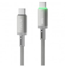 Дата кабель WIWU C084 Maglink Type-C to Type-C 100W (1m) Grey