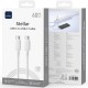 Дата кабель WIWU C090 Stellar Type-C to Type-C 60W (1m) White