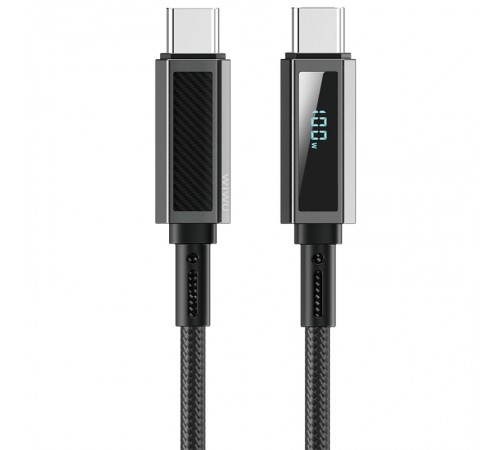 Дата кабель WIWU C079 Warriors Type-C to Type-C 100W (1.2m) Black