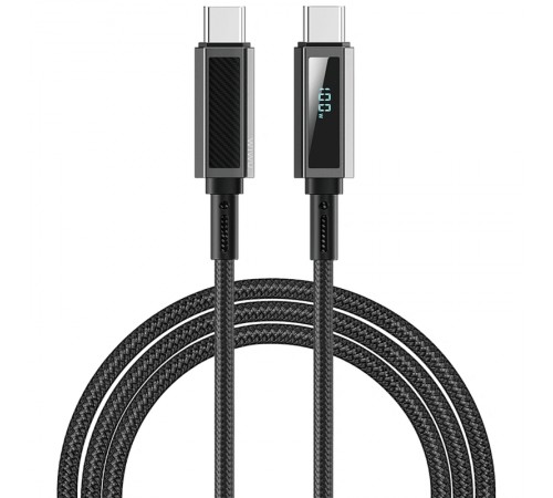 Дата кабель WIWU C079 Warriors Type-C to Type-C 100W (1.2m) Black