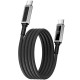 Дата кабель WIWU C079 Warriors Type-C to Type-C 100W (1.2m) Black