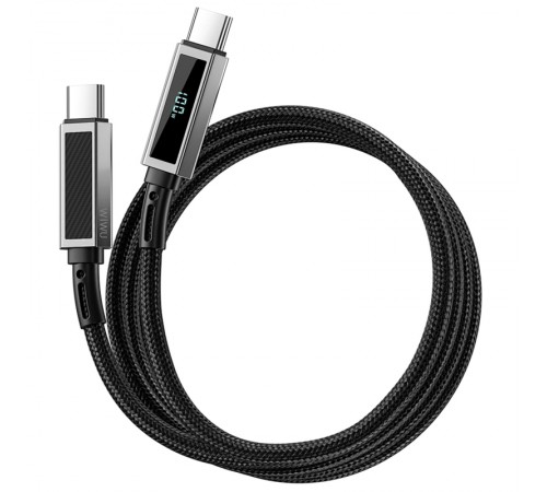 Дата кабель WIWU C079 Warriors Type-C to Type-C 100W (1.2m) Black