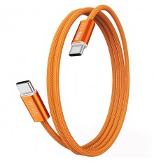 Дата кабель WIWU C101 Essen Type-C to Type-C 240W (1.5m) Orange