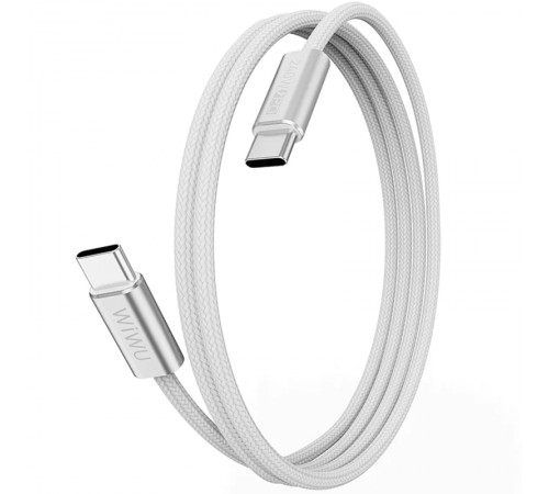 Дата кабель WIWU C101 Essen Type-C to Type-C 240W (1.5m) White