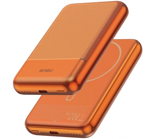 Портативний ЗП Power Bank WIWU P089 Seraph PD20W з БЗП 10000 mAh Orange