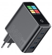 МЗП WIWU G028 Intelligent PD140W+QC3.0 GaN (1USB-A/3C) Black