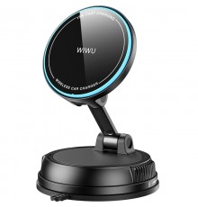 Автотримач з БЗП WIWU CH-326 Universal Vacuum Suction Magnetic 15W Black