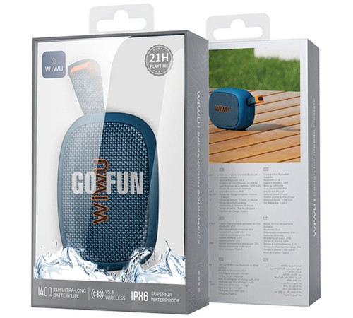 Bluetooth Колонка WIWU H1 Go Fun Blue