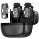 Петличний бездротовий мікрофон WIWU WM008 Dual-mic ANC Type-C Black