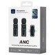 Петличний бездротовий мікрофон WIWU WM007 Dual-mic (Lightning/Type-C) Black