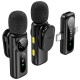 Петличний бездротовий мікрофон WIWU WM007 Dual-mic (Lightning/Type-C) Black