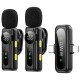 Петличний бездротовий мікрофон WIWU WM007 Dual-mic (Lightning/Type-C) Black