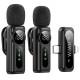 Петличний бездротовий мікрофон WIWU WM007 Dual-mic (Lightning/Type-C) Black