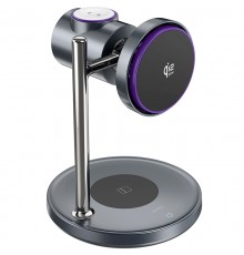 БЗП WIWU Wi-W041 Space Qi2 3 in 1 wireless charger Black