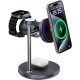 БЗП WIWU Wi-W041 Space Qi2 3 in 1 wireless charger Black