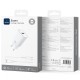 МЗП WIWU G006 Essen QC3.0 18W GaN (1USB-A) + кабель USB to Type-C White