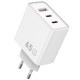 МЗП WIWU G005 Essen PD65W+QC3.0 GaN (1USB-A/2C) White