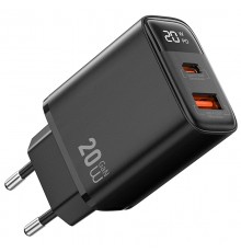 МЗП WIWU G009 Firefly PD20W+QC3.0 GaN (1USB-A/1C) Black