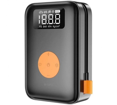 Автомобільний насос WIWU Ai003 Cordless Tire portable smart air pump Black