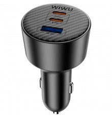 АЗП WIWU CC026 Warriors PD200W+QC3.0 (1USB-A/2C) Black