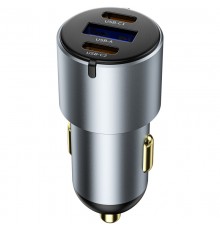 АЗП WIWU CC032 Nano Pro PD60W+QC3.0 (1USB-A/2C) Gray
